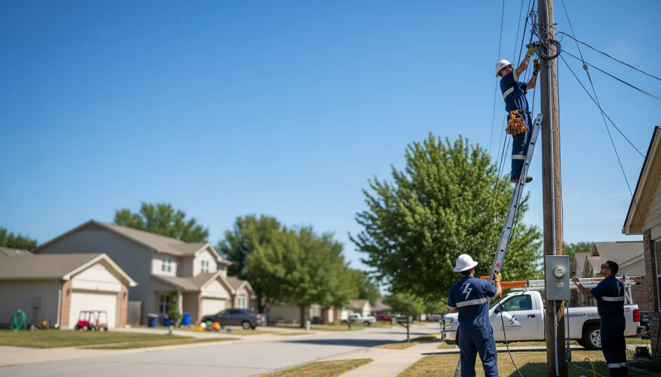 Residential electrician providing installation services in Dale, NY